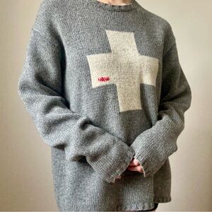 Vintage Wool Blend Knit Sweater